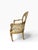 Late 20th Century Vintage Italian Neoclassical Giltwood Bird Arm Chair With Botanical Floral Upholstery For Sale - Image 5 of 14