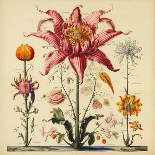 Flowers' # 36 - Original Botanical Fine Art Print by Diane Grant Studio Editions. *All rights reserved. From a series of...