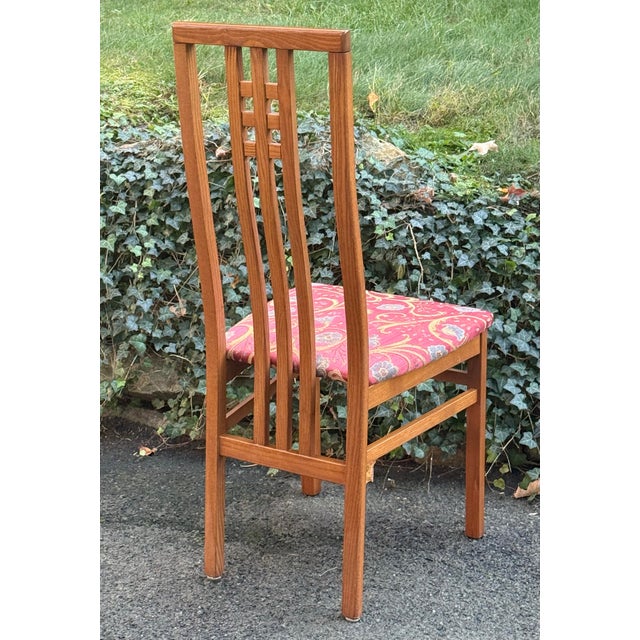 Wood Set of 10 Ims SRL Italian Mid-Century Modern Teak Wood Dining Chairs For Sale - Image 7 of 10