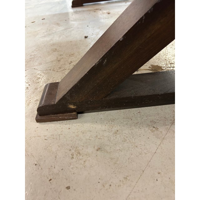 Custom X Frame Dining Table by MDM Designs For Sale - Image 4 of 7