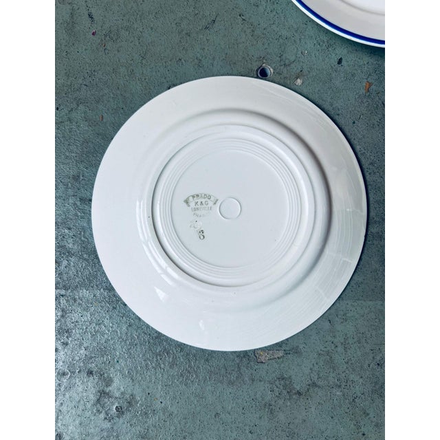 Art Deco Prado Dessert Plates in Earthenware from K&G Lunéville, 1940s, Set of 6 For Sale - Image 4 of 6