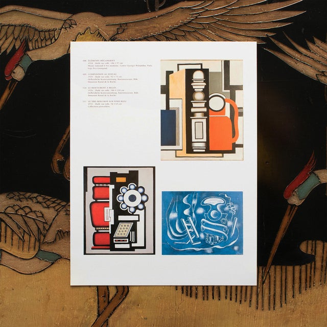 Fernand Léger 1990 After F. Leger "Composition", "The Ball Movement", "The Corkscrew", Full-Color Print For Sale - Image 4 of 8