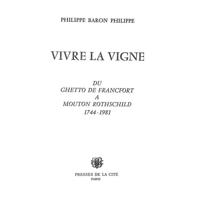 ROTHSCHILD, Philippe Baron Philippe, Baron de Rothschild (13 April 1902 – 20 January 1988) was a member of the Rothschild...