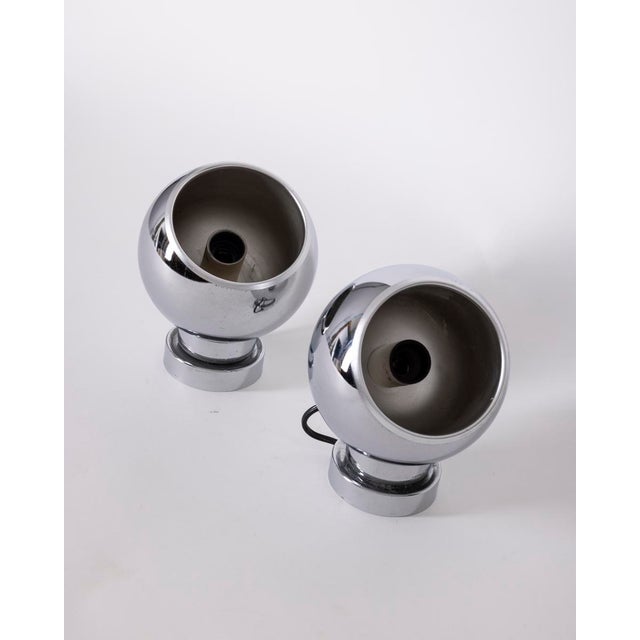 Vintage Space Age Italian Wall Lamps, 1970s, Set of 2 For Sale - Image 6 of 6