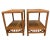 Pair of Tiki Side Tables. Pencil Reed and Cane For Sale - Image 4 of 12