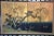 Vintage Japanese Four Panel Byobu Screen: Mandarin Ducks by Snowy Pond in Early Spring For Sale - Image 4 of 12