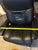 Ekornes Stressless Black Leather Recliner and Ottoman With Wood Base For Sale - Image 12 of 13