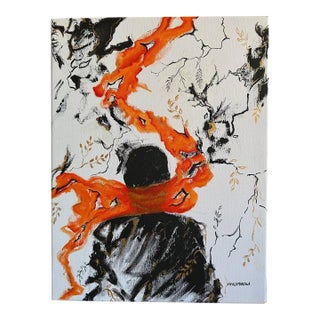 Viktoria Palamarchuk Hard‑mouthed – Abstract Acrylic Painting on Canvas Figurative Artwork For Sale