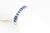 Late 20th Century Geometric Sterling Silver and Lapis Lazuli Inlay Cuff Bracelet For Sale - Image 9 of 9