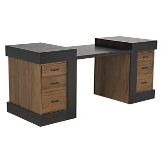 NOIR Bentley Desk, Dark/Ebony Walnut For Sale