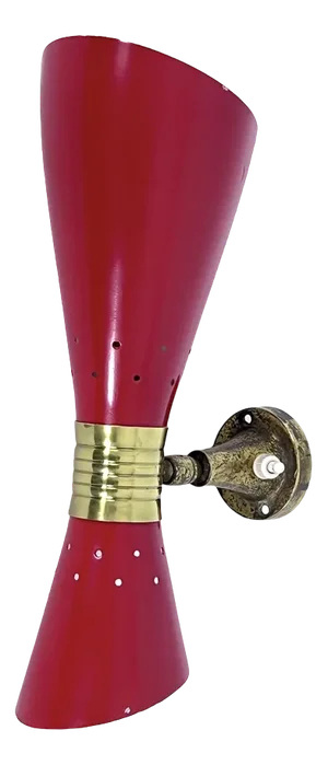Mid-Century Italian Double Cone Wall Lamp from Stilnovo, 1950s