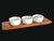 Mid-Century Modern Vintage Teak Wood Snack Set, 8 Pieces For Sale - Image 3 of 10
