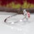 Aaa Padparadscha Sapphire Ring With Natural Diamonds: Solid 14k Gold, Oval 6x4mm, Size 6.75 For Sale - Image 9 of 9