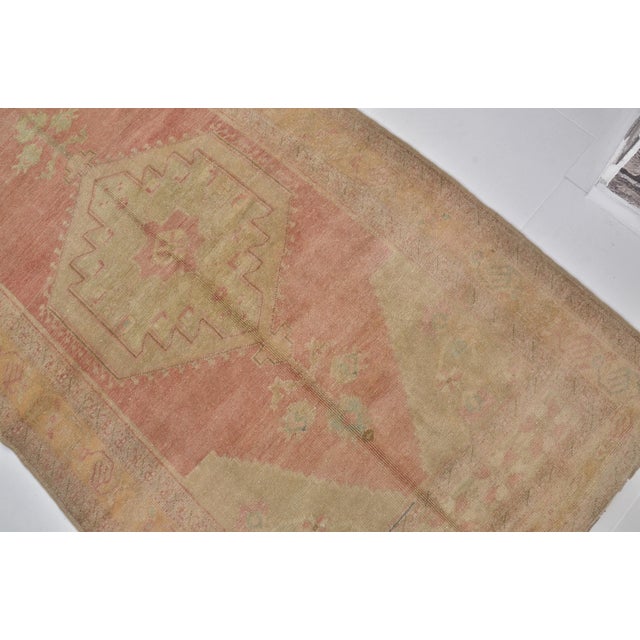 1950s 1950s Anatolian Tribal Oushak Carpet For Sale - Image 5 of 10