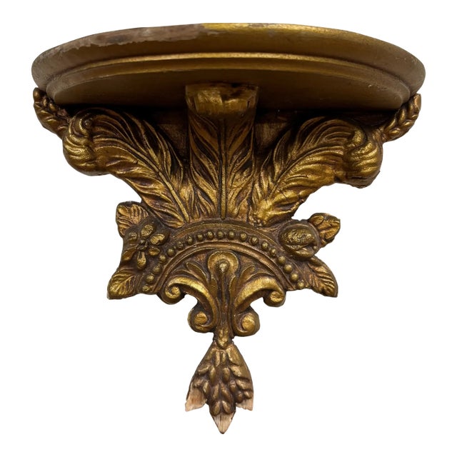 Vintage French Art Deco Style Wall Shelf Wall Bracket For Sale