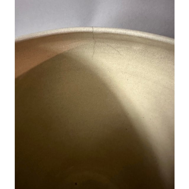 Eggshell 1900s Weller Etna Hand Painted Floral Decorated Art Pottery Jardiniere For Sale - Image 8 of 12