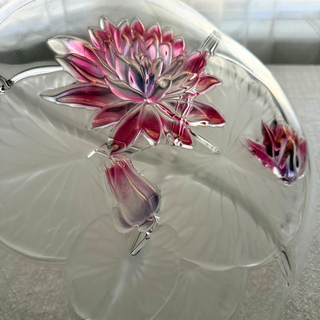 1970s Vintage Mikasa Red Frosted Lily Divided Serving Dish - Retired Design For Sale - Image 5 of 5