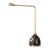 Featuring a richly hued marble base, this distinctive rechargeable lamp showcases dramatic natural veining in warm gold,...