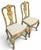 Rococo Antique Pair of Italian Venetian Rococo Revival Hand-Painted Polychrome and Parcel-Gilt Side Chairs With Floral Decoration, Circa 1920 For Sale - Image 3 of 13