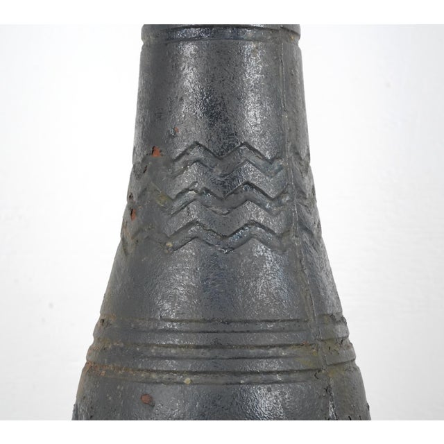 Black Pair of Antique Victorian 47.5 In. Cast Iron Newel Posts For Sale - Image 8 of 14