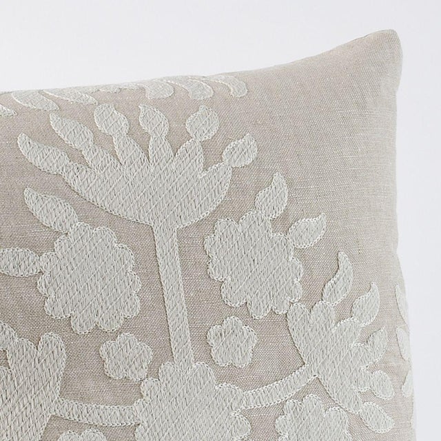 This pillow features Cybele Embroidery Fabric (Item# 79472) with a knife-edge finish. Recalling a sumptuous antique...