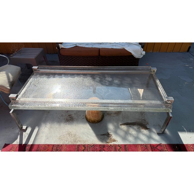 Contemporary Magni Jewel Glass Coffee Table For Sale - Image 3 of 5