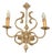 Wrought Iron Flower Wall Lamp from Koch & Sons, 1960s For Sale