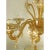 Venetian Murano-Style Chandelier in Transparent and Amber Glass With Flowers and Leaves For Sale - Image 11 of 12