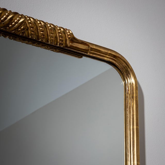 Trapezoidal Wall Mirror in the Style of Osvaldo Borsani, Probably Italy, Mid-20th Century For Sale In New York - Image 6 of 11