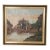 French Oil Painting of Castle on a Hill, Early 20th Century, Framed For Sale