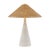 Mitzi Mitzi Perilla 22 in. 1 Light Table Lamp in Aged Brass and Ceramic Windswept White Finish For Sale - Image 4 of 4