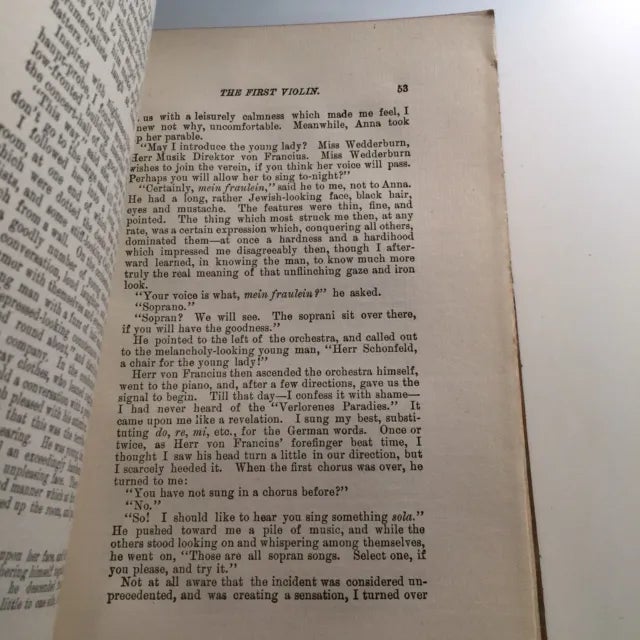 The First Violin Hardcover C. 1905 For Sale - Image 5 of 6