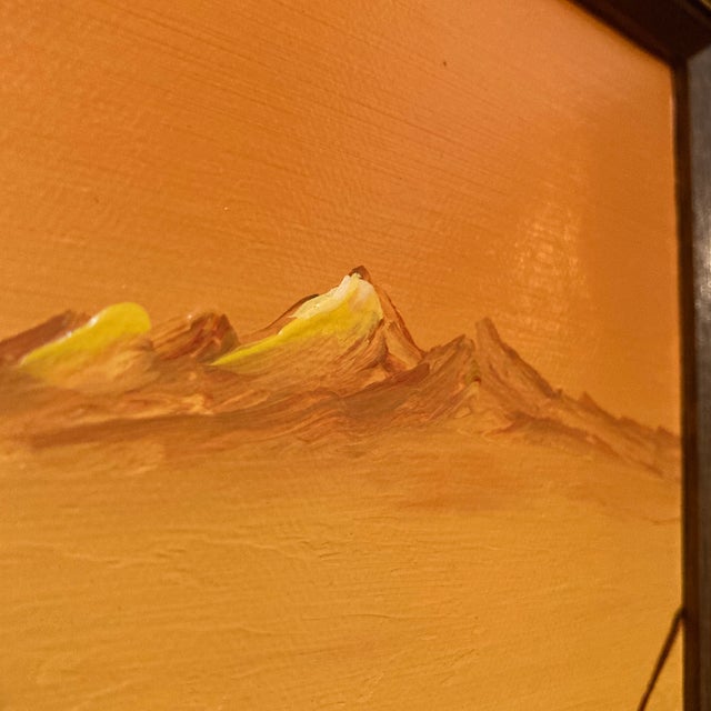1970s Triptych Oil Paintings by California Artist Nachi Nelson - Fully Stamped Collector Set in Floater Frames For Sale - Image 9 of 12