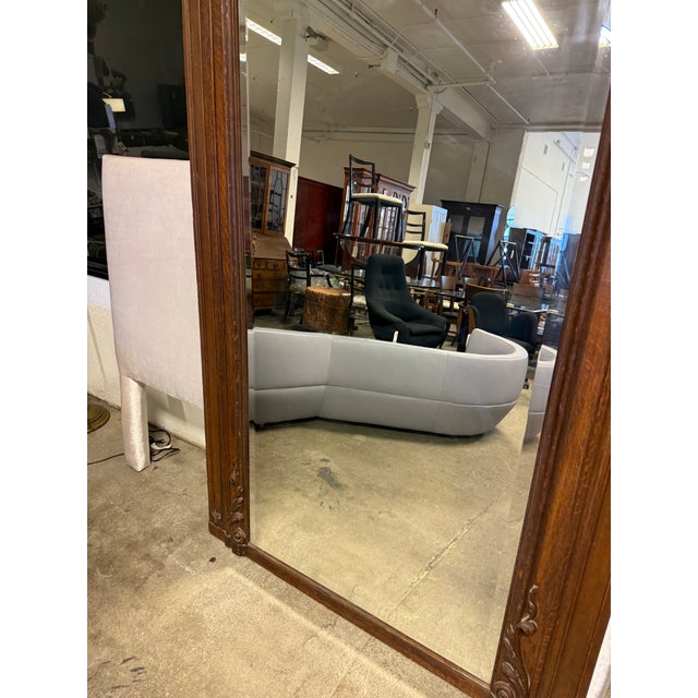 Antique French Trumeau Wall Tall Mirror, 19th Century. For Sale - Image 11 of 12