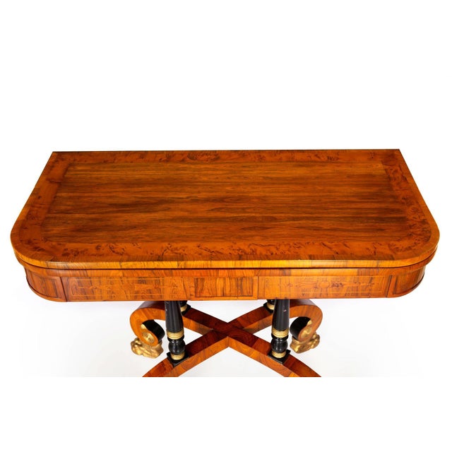 Wood Fine Rare Pair of 19th Century English Antique Rosewood Games Tables For Sale - Image 7 of 18
