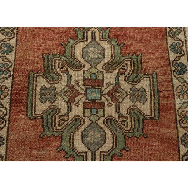Turkish Mini Rug Oriental Hand Knotted Vintage Rug 1'8" x 2'11" #21232 For Sale - Image 4 of 8