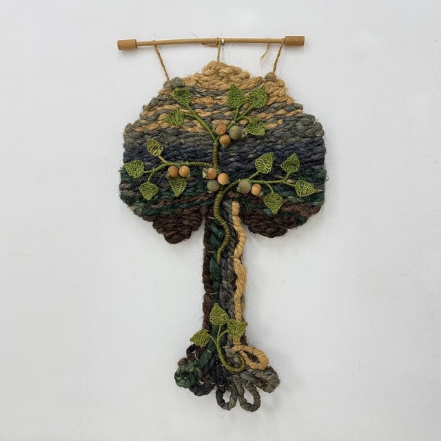 Vintage Tree Wall Tapestry, 1970s For Sale - Image 10 of 18