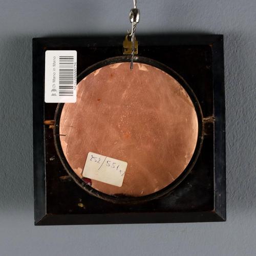 Black Portrait of a Noblewoman, Limoges Enamels, Framed For Sale - Image 8 of 9