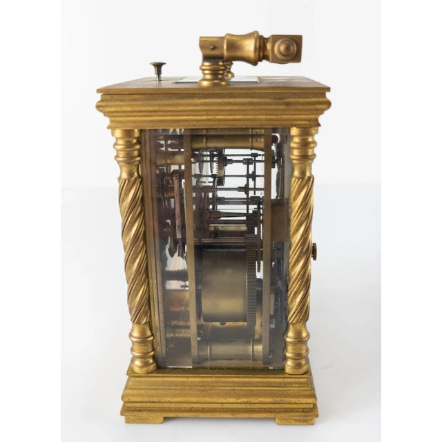 French Ormolu Gilt Bronze Repeater Carriage Clock For Sale In New York - Image 6 of 13