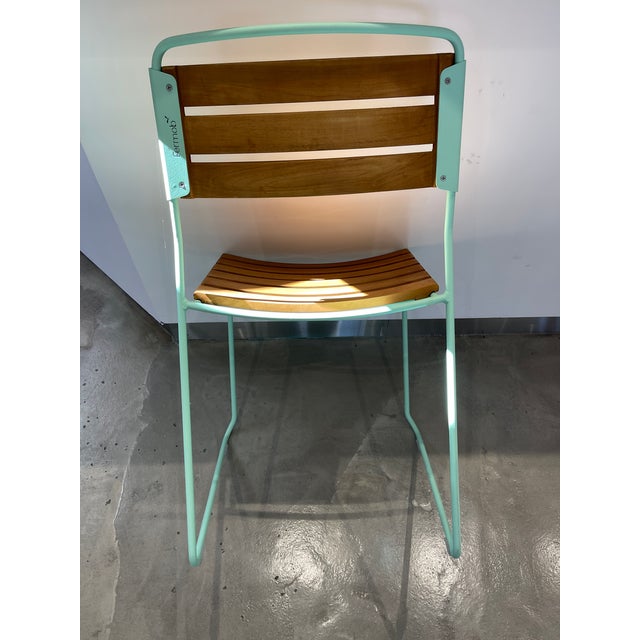 Fermob Pair of Fermob Outdoor Patio Surprising Chairs For Sale - Image 4 of 6