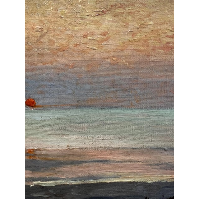 Joseph Mittey, Coutainville Sur Mer, France, 1895, Oil on Canvas For Sale - Image 7 of 10