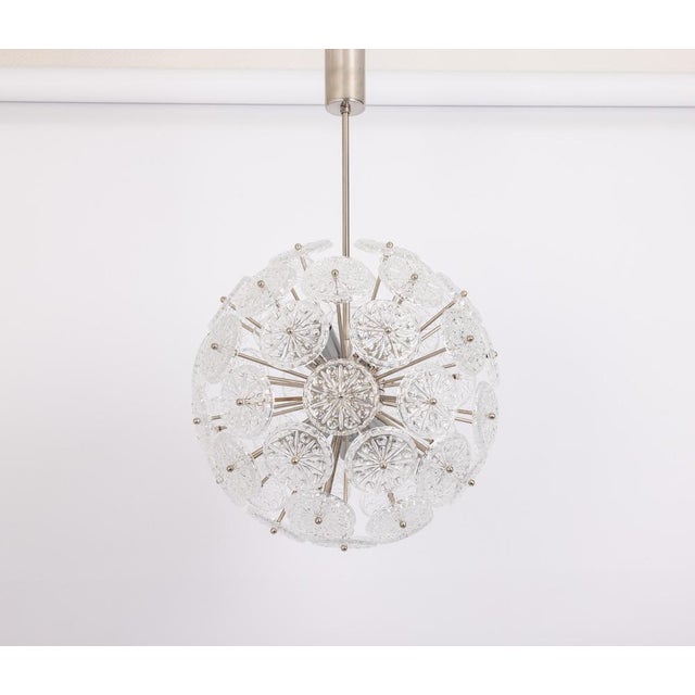 Floral Chrome Sputnik Chandelier, Germany, 1960s For Sale - Image 12 of 15