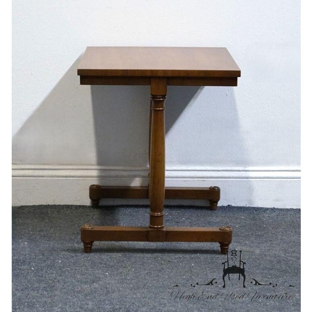 Heritage Furniture Solid Mahogany Italian Provincial 21" Nesting End Tables For Sale - Image 17 of 18
