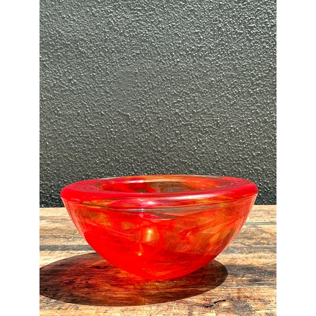 Late 20th Century Vintage Kosta Boda Glass “Atoll” Bowl For Sale - Image 5 of 12