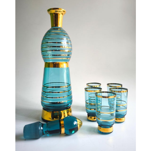 Set of 6, Mid-Century Modern Tuscany Liqueur Set From the 1960s For Sale - Image 15 of 16