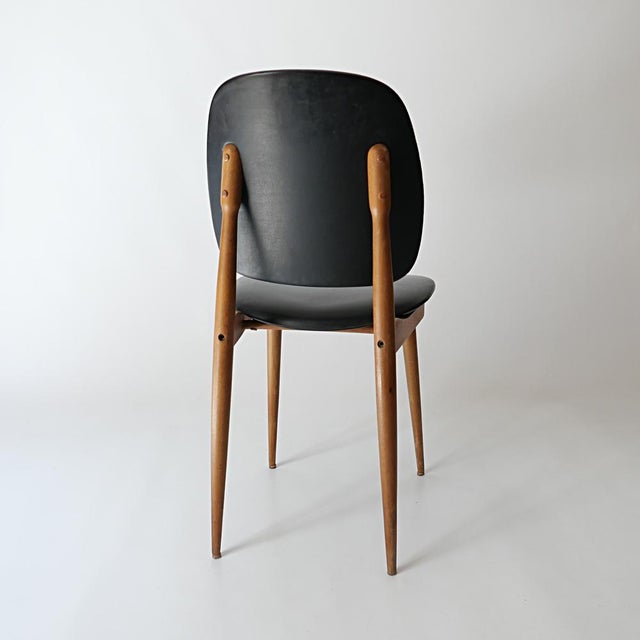 Wood Vintage Chair by Pierre Guariche, 1960s For Sale - Image 7 of 9