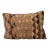 Authentic Vintage Cloth Pillow | Mid-Century African Raffia Textile Diamond Pattern With Suede Back For Sale