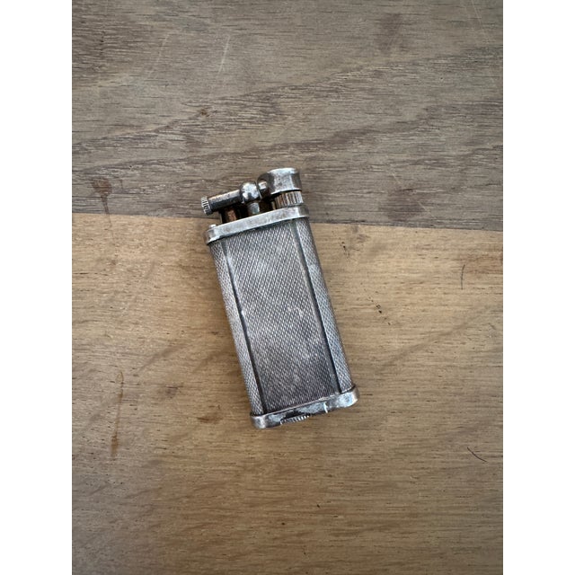 Industrial Vintage Silver Decorative Lighter For Sale - Image 3 of 10
