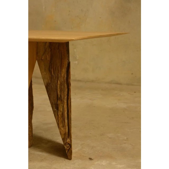 Normandy Oak Side Table by Timothée Musset For Sale - Image 4 of 8