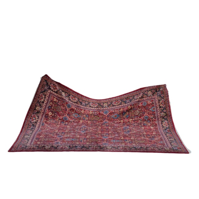 Traditional Vintage Mahal Carpet - 11'2" x 13'7" For Sale - Image 3 of 15